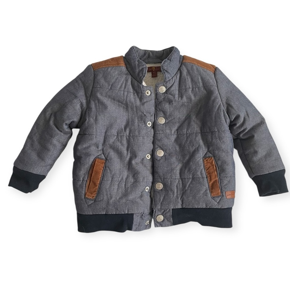 7 for all Mankind Sherpa lined Corduroy bomber Jacket 2T Toddler casual outdoors